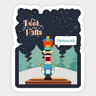 Deck the halls Sticker